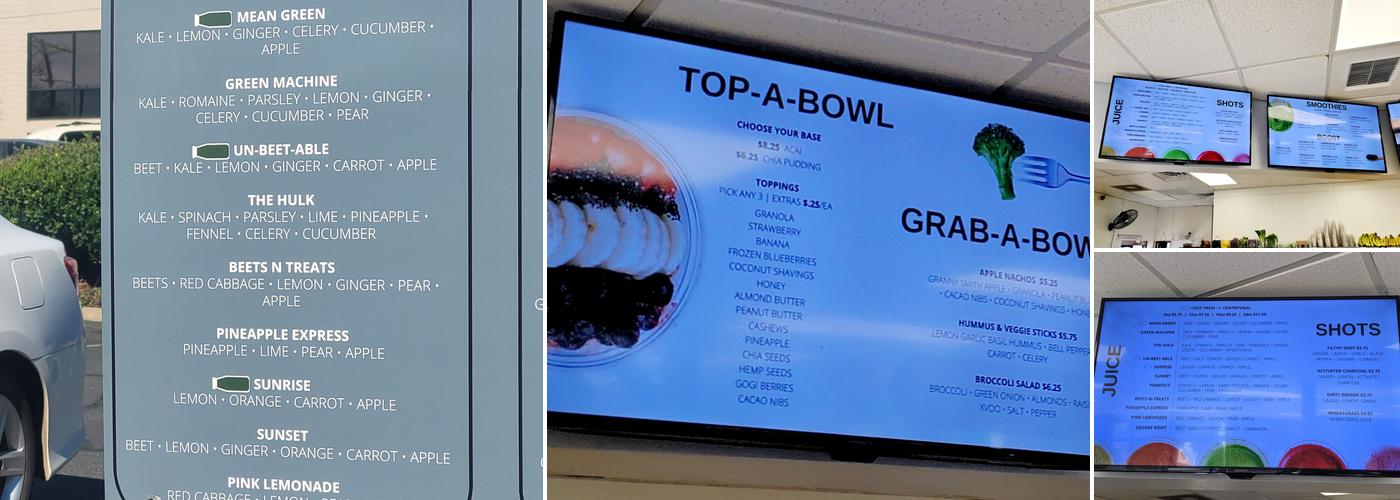 Roots Juice Bar Menu