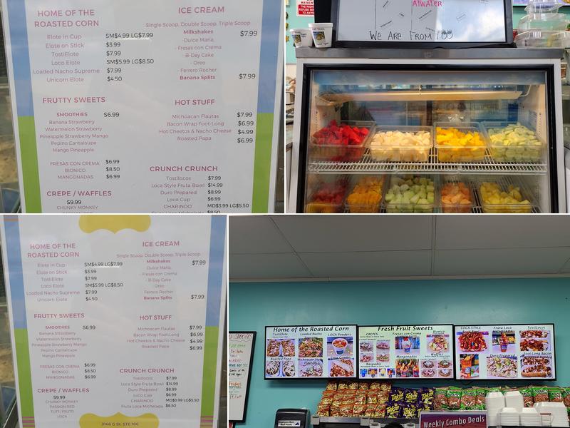 Fruta Loca Menu
