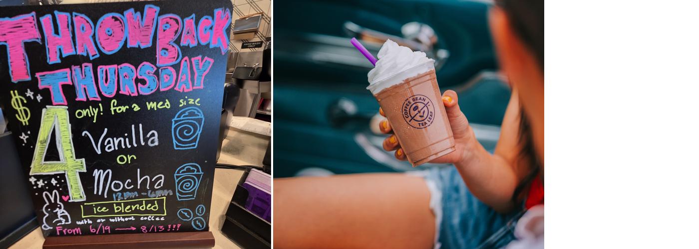 The Coffee Bean & Tea Leaf Menu