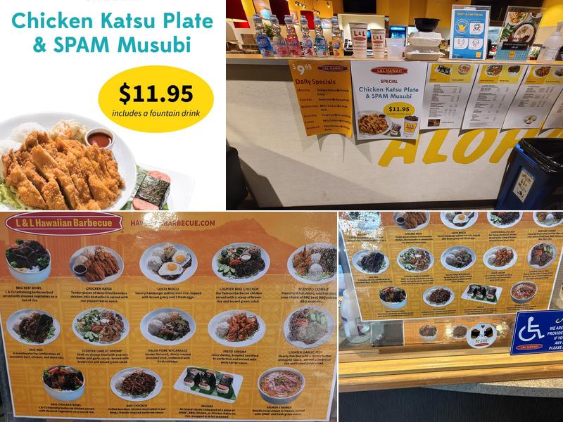 L&L Hawaiian Barbecue Menu