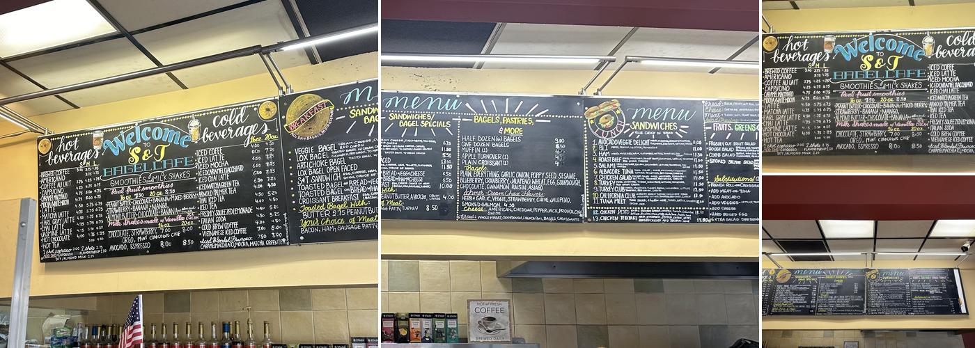 The Bagel Cafe Menu