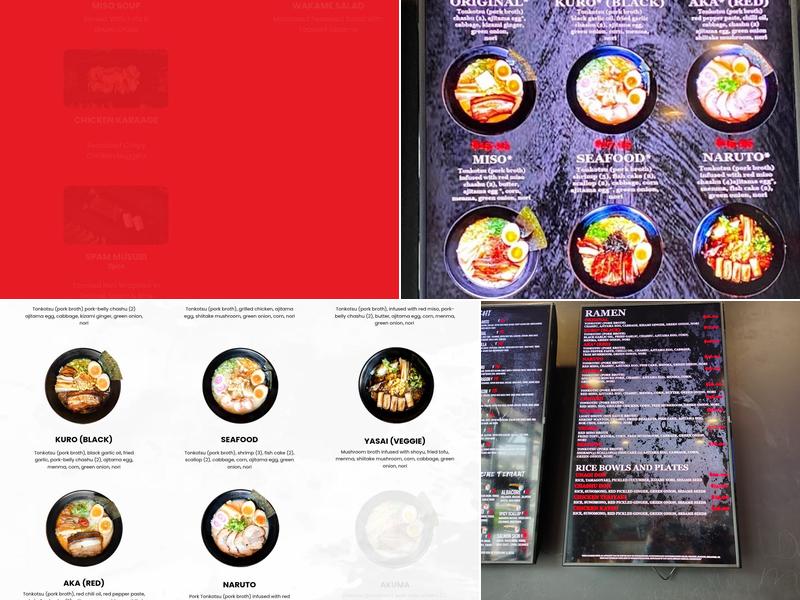 Koshi Eats Menu
