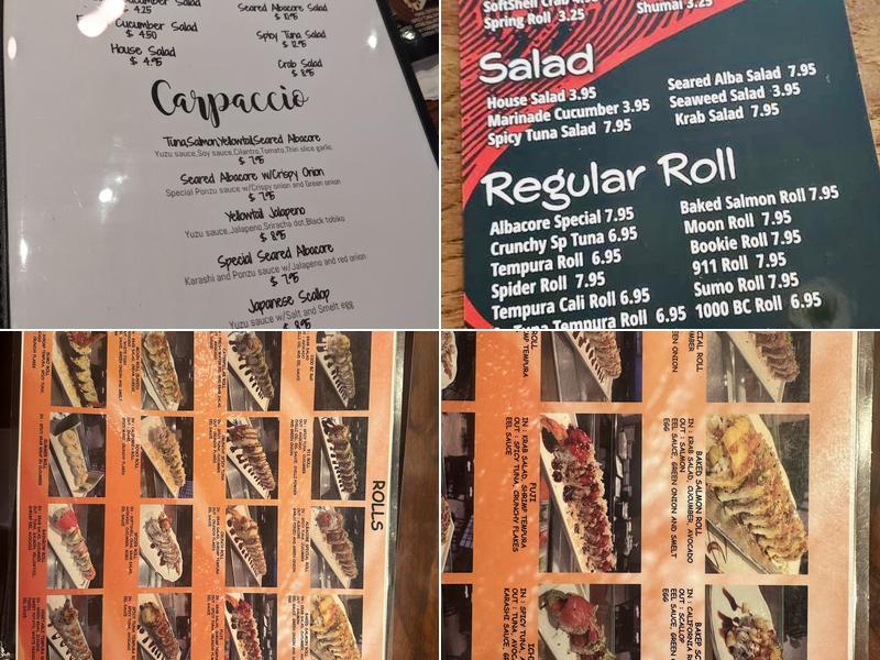 Kazuya Japanese Restaurant Menu