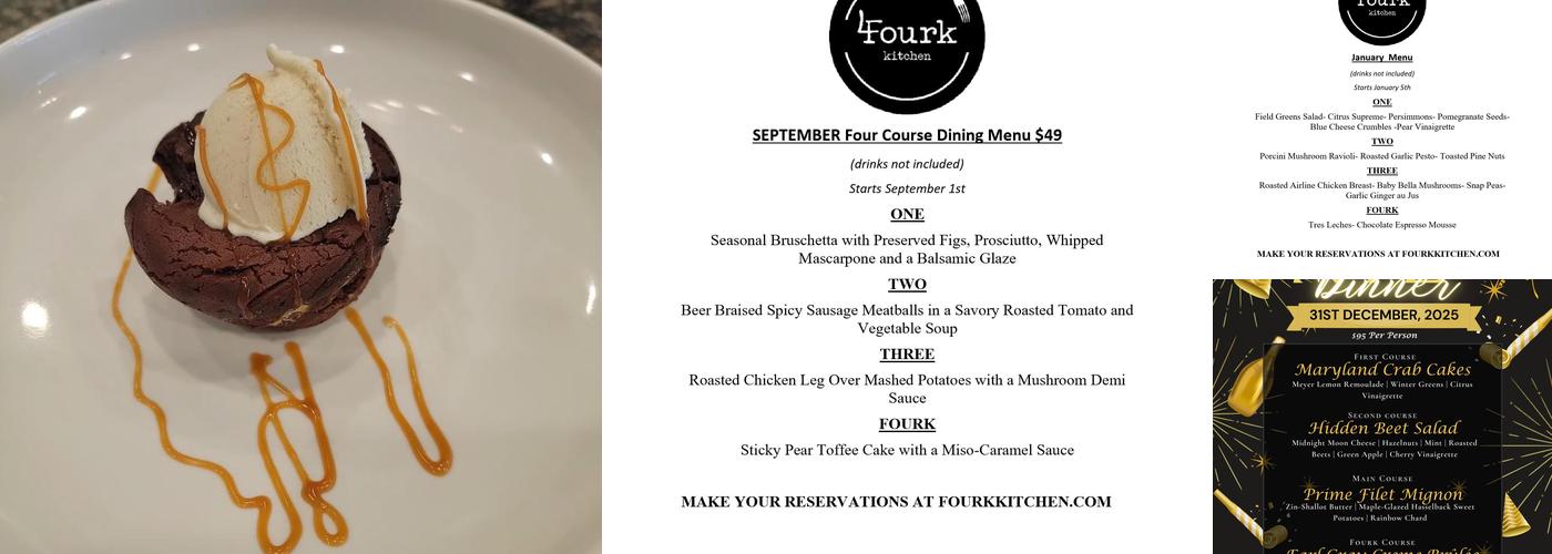 Fourk Kitchen Menu