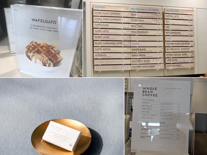Blue Bottle Coffee Menu