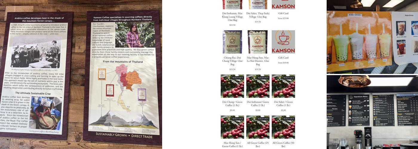 Kamson Coffee Menu