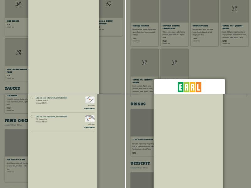 E.A.R.L. Kakaako Menu