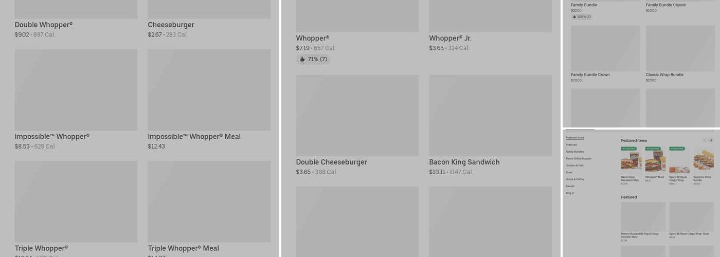 Burger King Menu