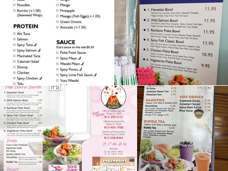 Poké Falls(Tampa) Menu