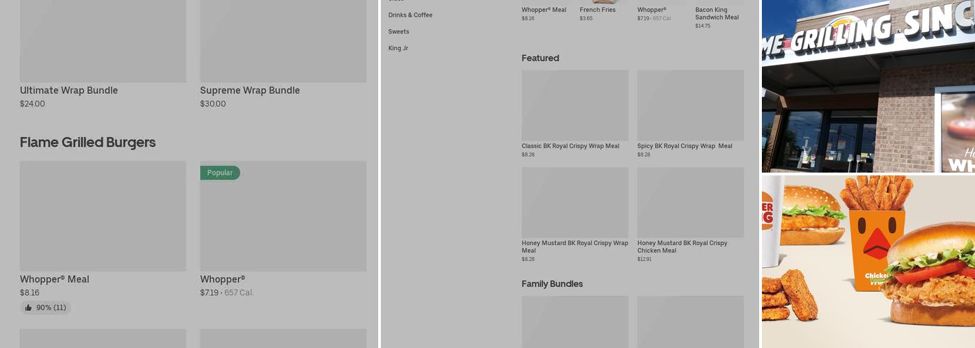 Burger King Menu
