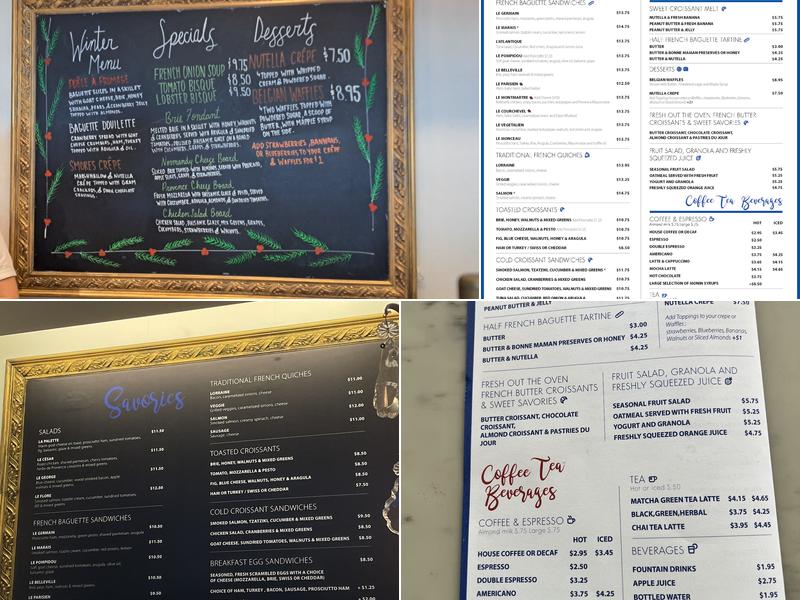 Le Petit Paris Cafe Mandarin Menu