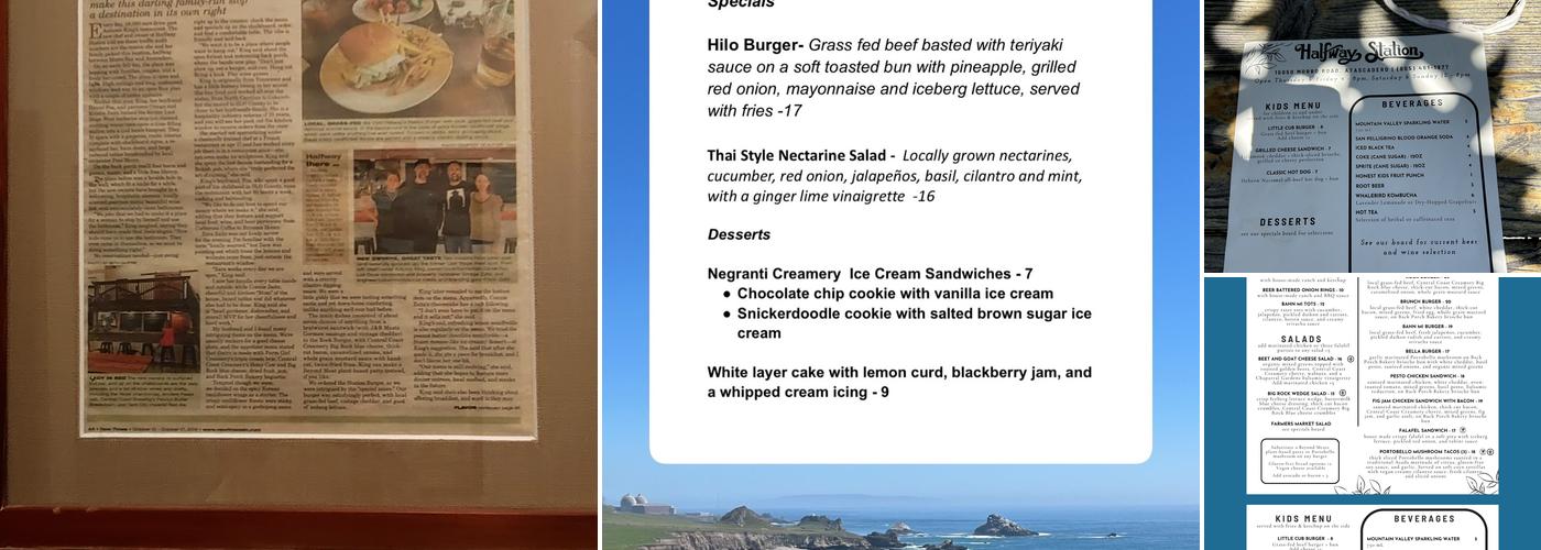 Halfway Station Menu