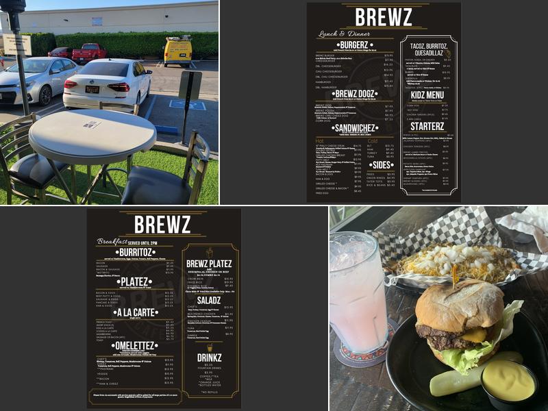 BrewZ Sports Cafe & Grill Menu