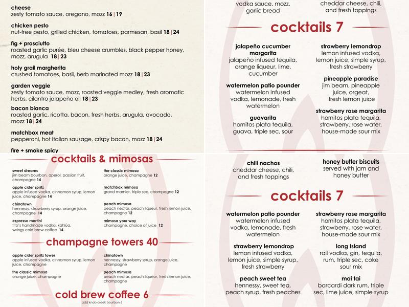matchbox Menu