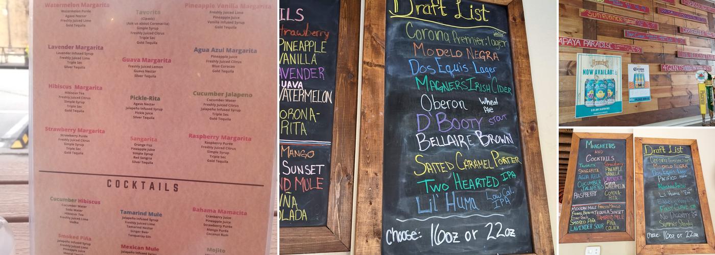 Taco 'Bout It Mexican Fusion Menu