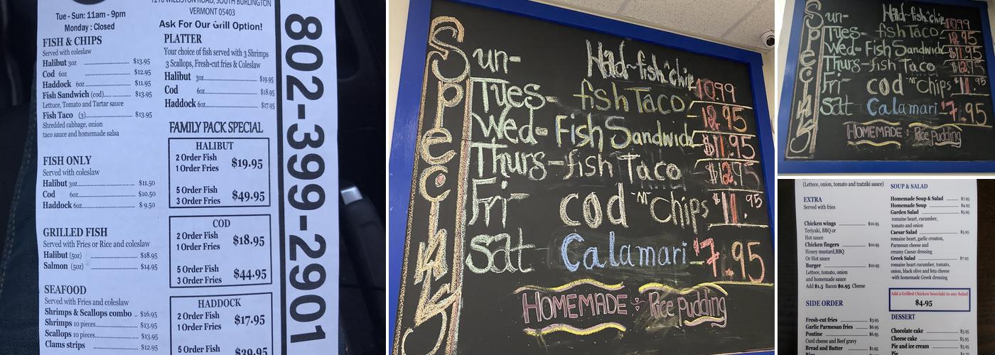 THE FISH & CHIP Menu