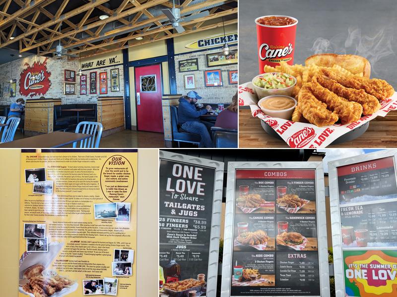 Raising Cane's Chicken Fingers Menu