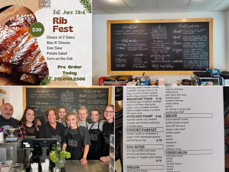 The Sandwich Bar Menu