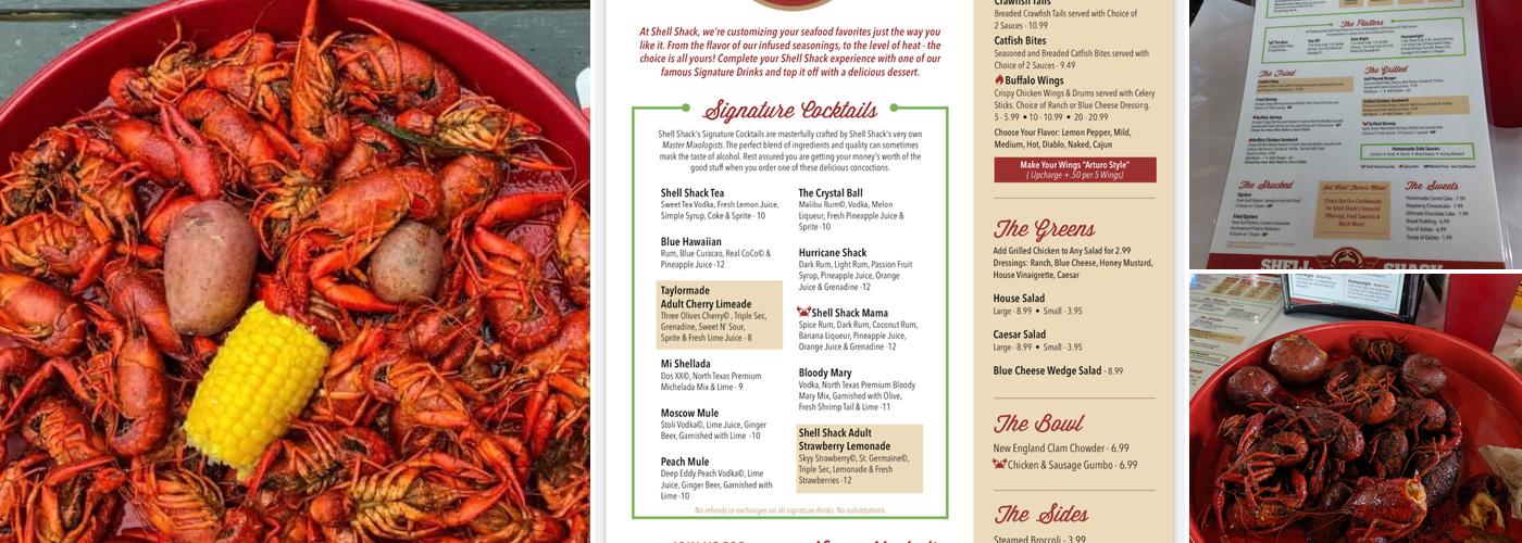 Shell Shack Menu