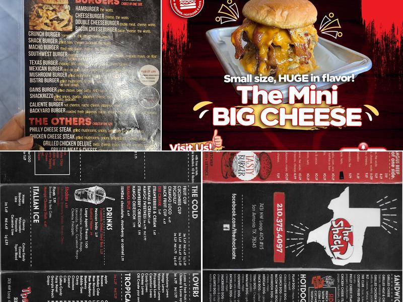The Shack Menu