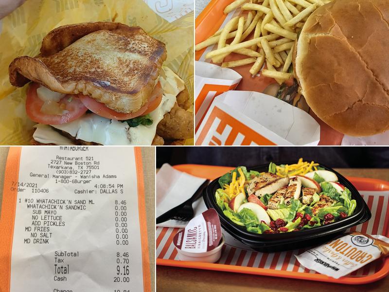 Whataburger Menu