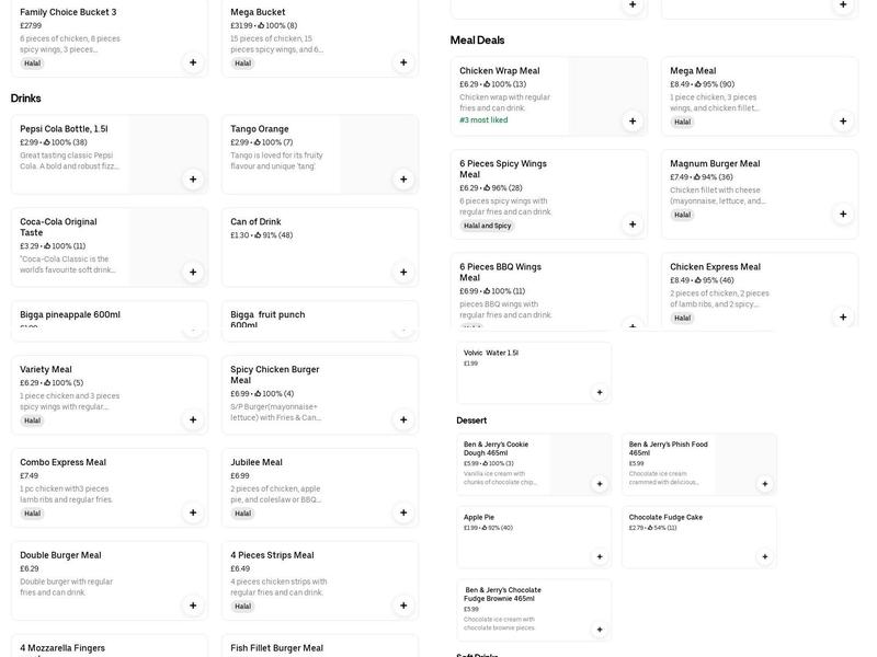 Chicken Express South Norwood Menu
