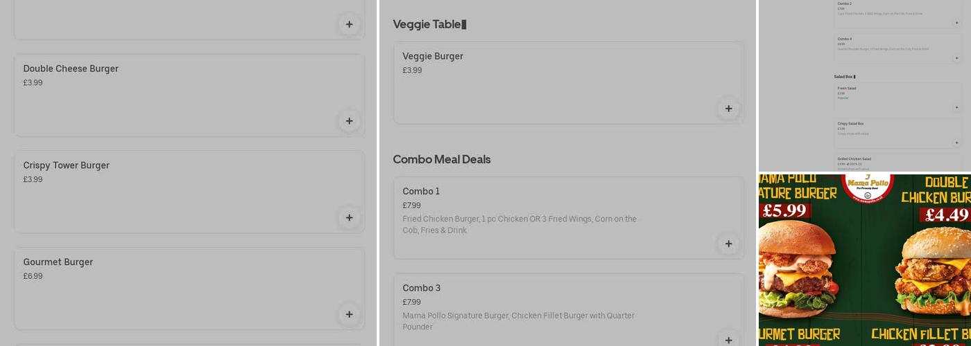 Mama Pollo - West Norwood Menu