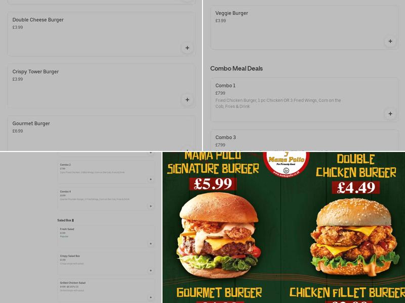 Mama Pollo - West Norwood Menu