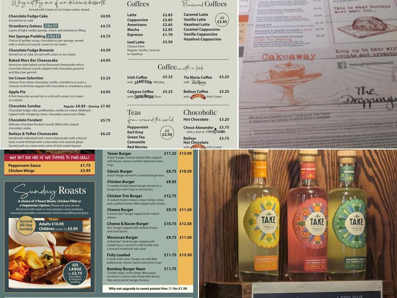 The Droppingwell Menu