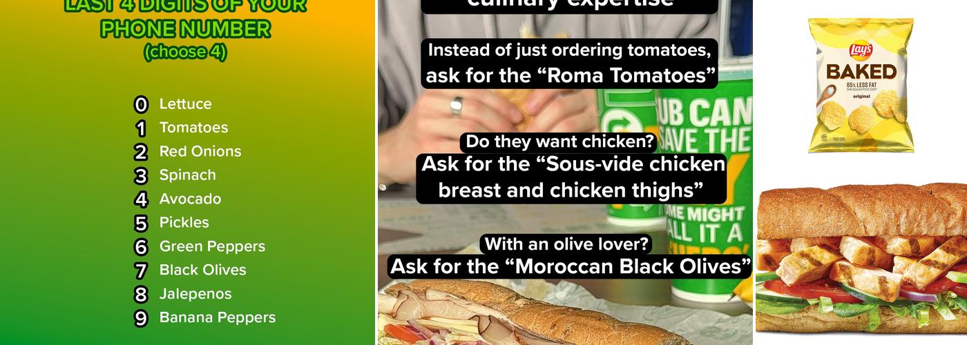 Subway Menu