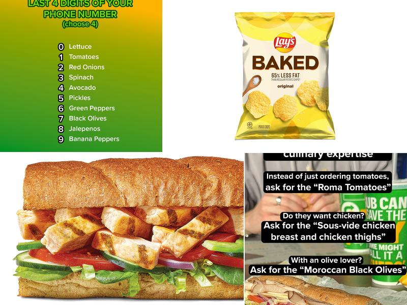 Subway Menu