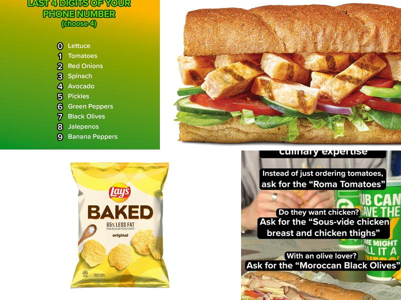 Subway Menu