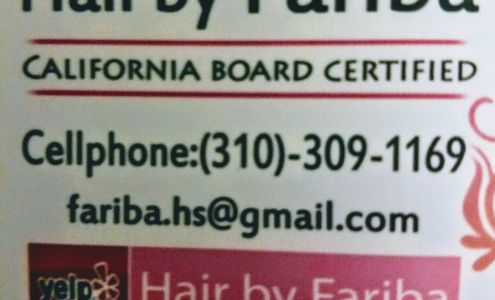 Hair by Fariba 310_309_1169 12217 Santa Monica Blvd, West Los Angeles California 90025