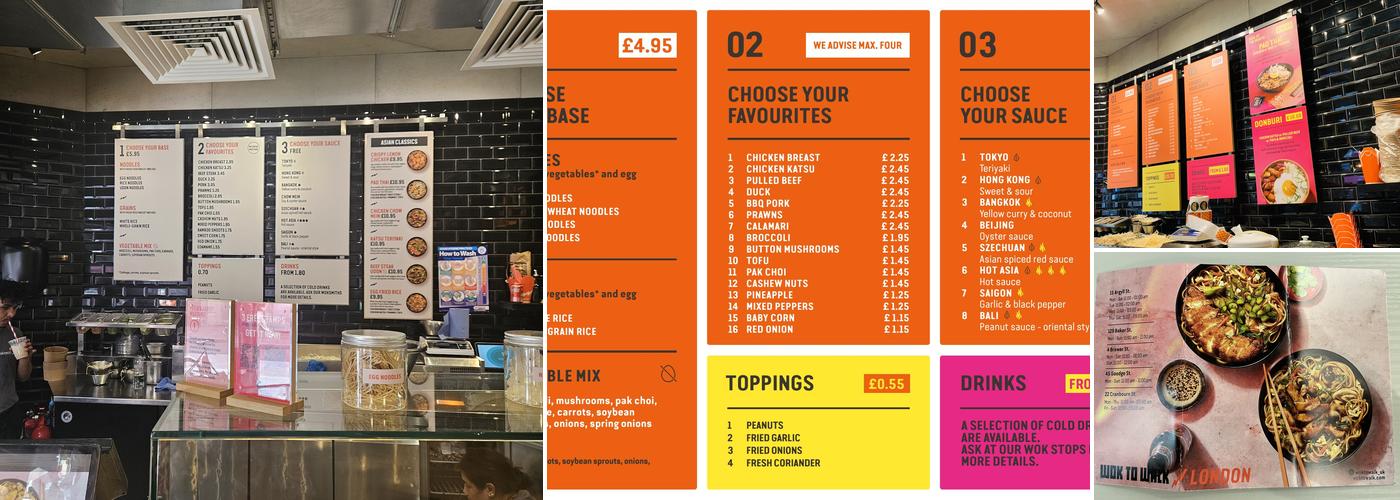 Wok To Walk Cranbourn St Menu