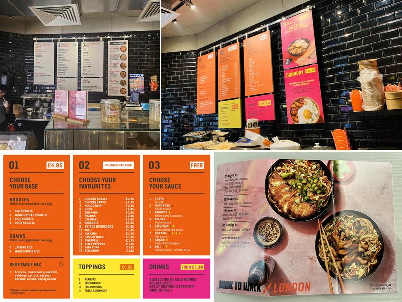 Wok To Walk Cranbourn St Menu