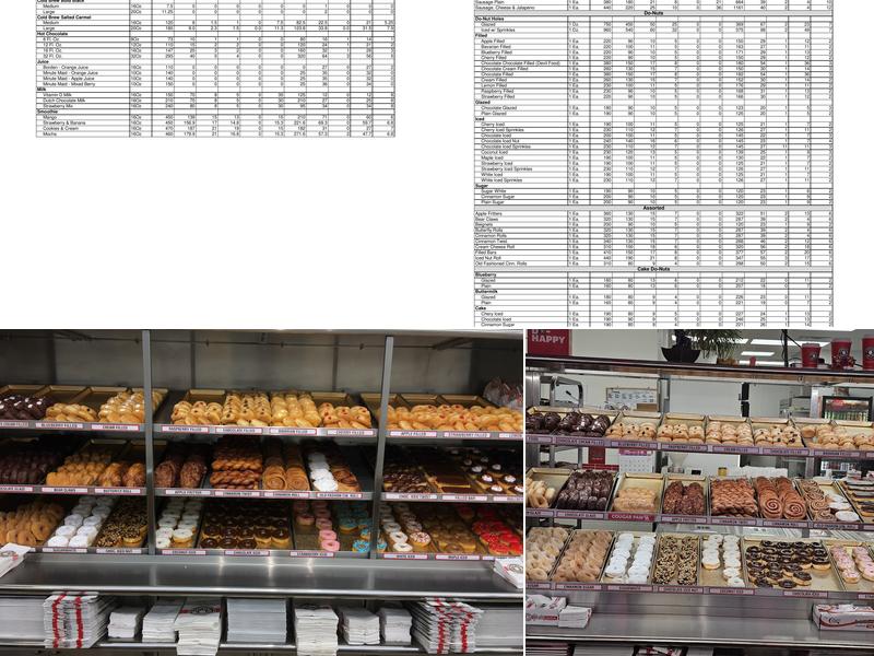 Shipley Do-Nuts Menu