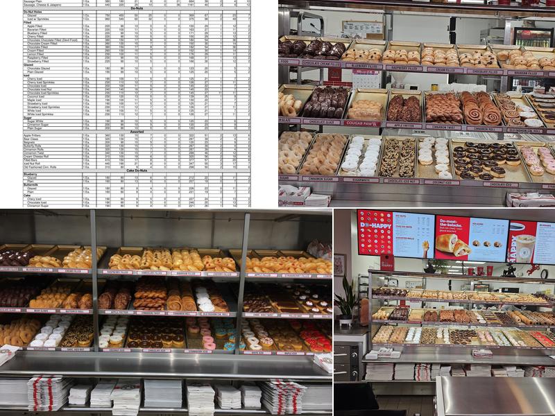 Shipley Do-Nuts Menu