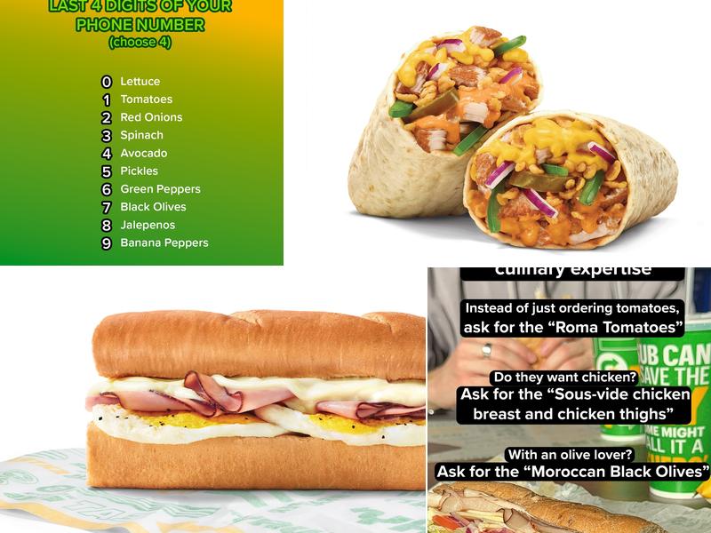 Subway Menu