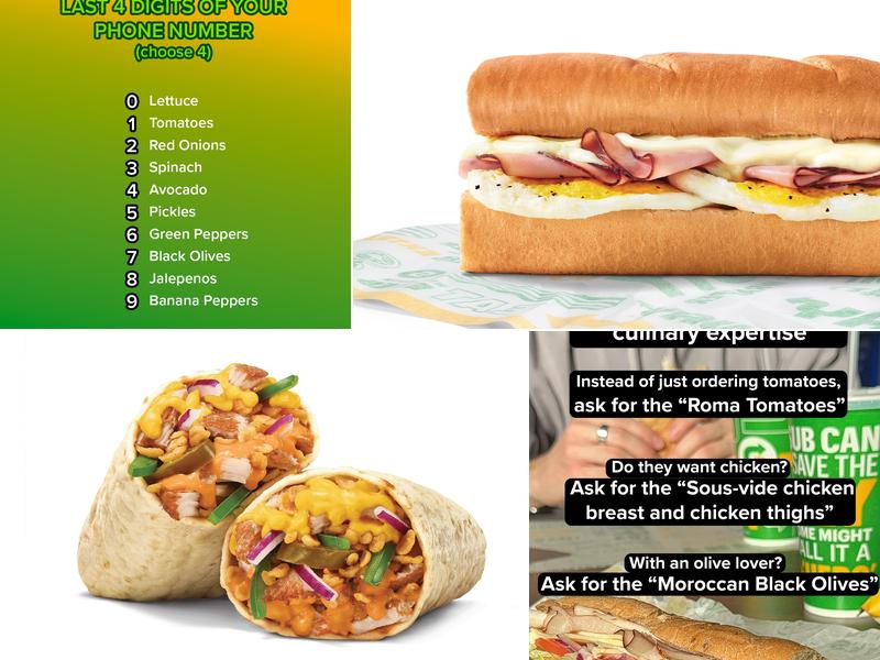Subway Menu