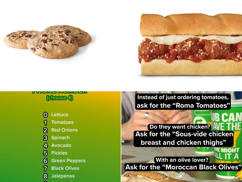 Subway Menu