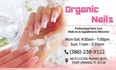 Organic nails 3813 S Clyde Morris Blvd, Port Orange Florida 32129