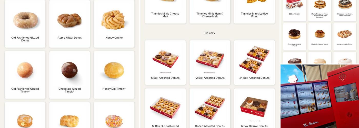 Tim Hortons Menu