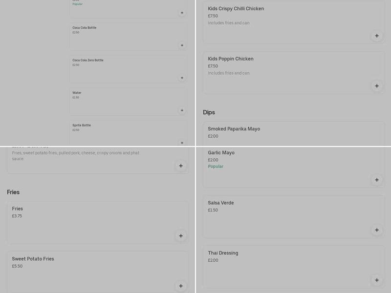 Phat Bastrd Burger Menu