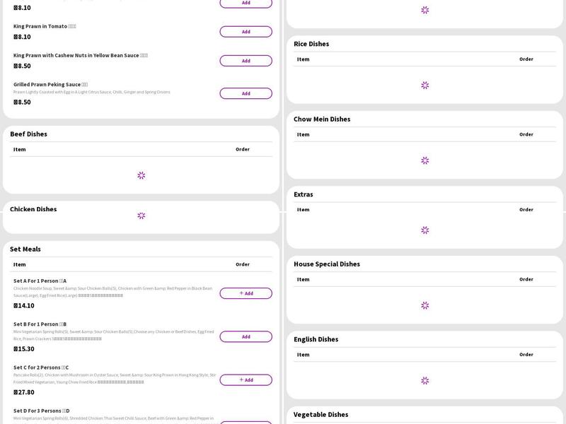28 Chinese Takeaway Menu