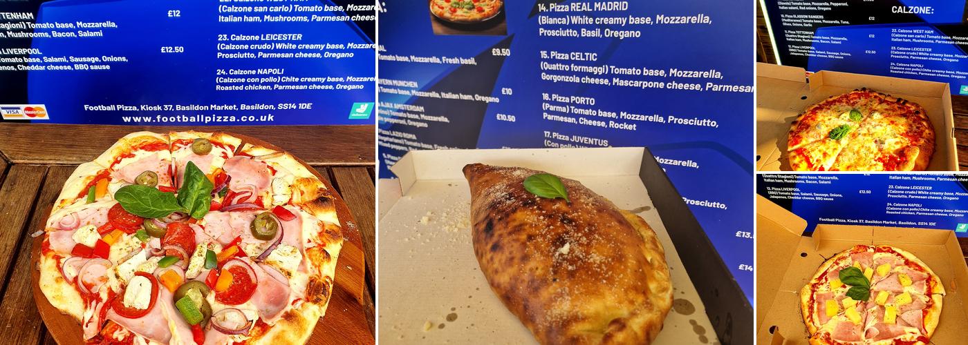 Football Pizza + Menu