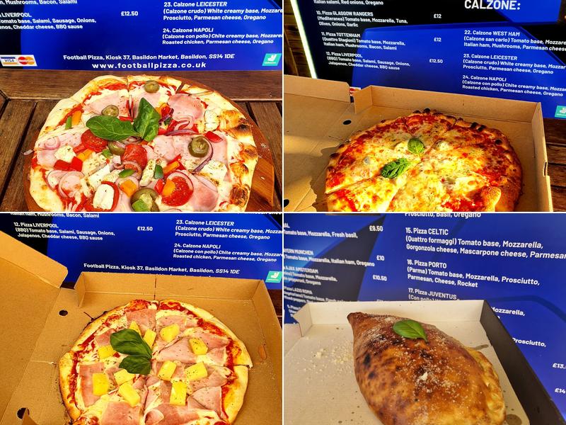 Football Pizza + Menu