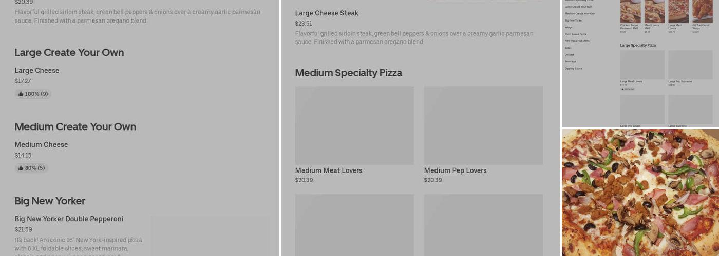 Pizza Hut Menu