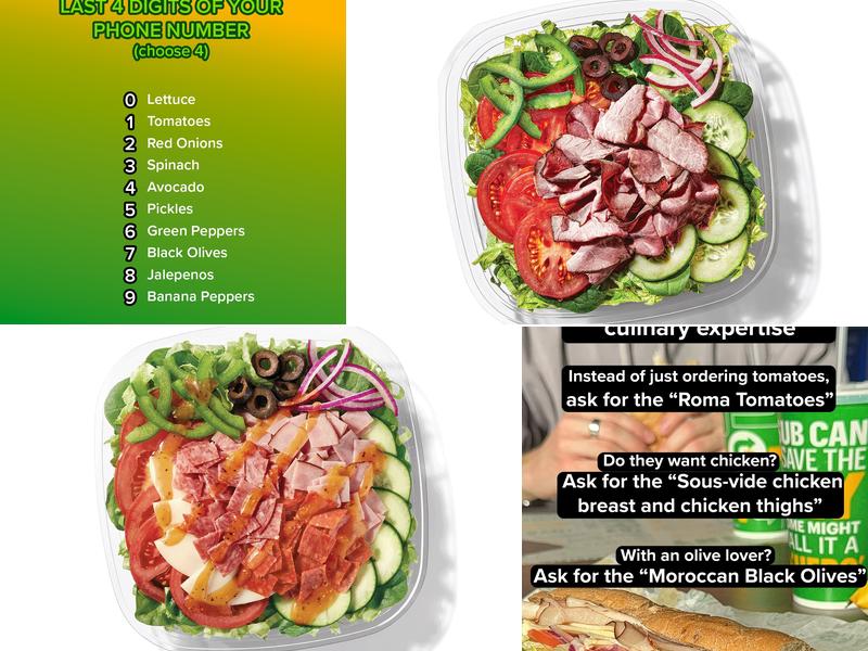 Subway Menu