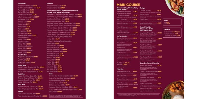 Chulo Thakali Kitchen Menu