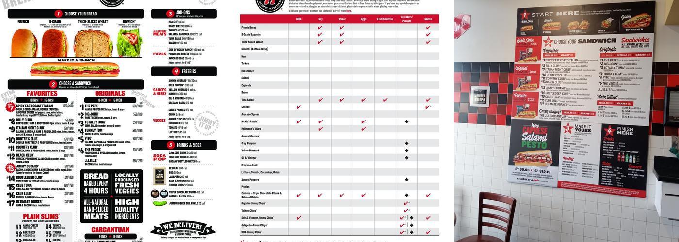 Jimmy John's Menu